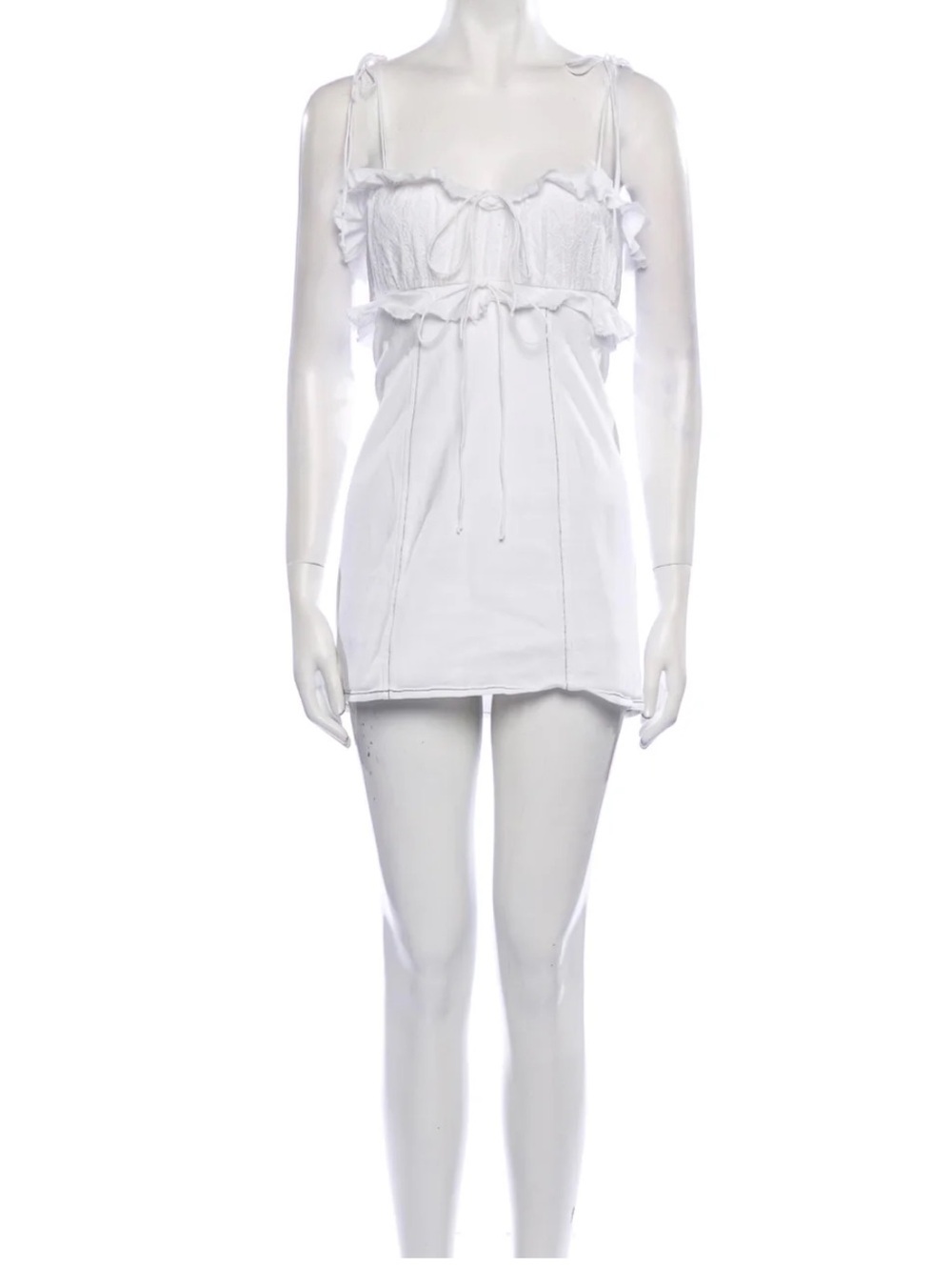 For Love Of Lemons White Mini Dress